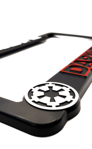Powered by the Darkside for Star Wars License Plate Frame