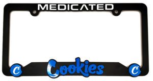 Cookies “Medicated” License Plate Frame