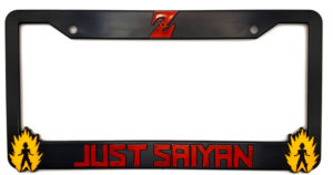DBZ ‘Just Saiyan” License Plate Frame